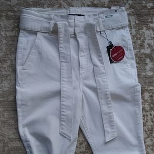 NWT Express Super High Rise Cropped Legging Stretch + Denim Jeans Size 10